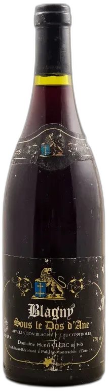aperçu du vin Henri Clerc Blagny 1er Cru "Sous le Dos d'Ane" 1989