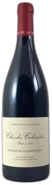 vue du vin la Préceptorie Clos des Colombes Aop Maury Sec