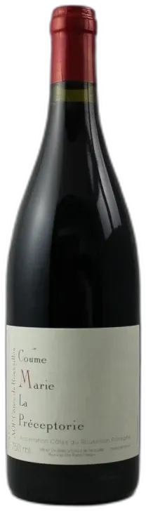 vue du vin la Préceptorie Coume Marie 2023 Aop Côtes du Roussillon Villages