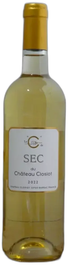 illustration du vin Bordeaux Chateau Closiot "le c de Sec du Château Closiot"