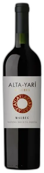 photo du vin Malbec Reserva Alta-Yarí Argentine j Fabre