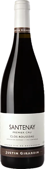 aperçu du vin Domaine Justin Girardin "Clos Rousseau" 1er Cru Santenay Rouge