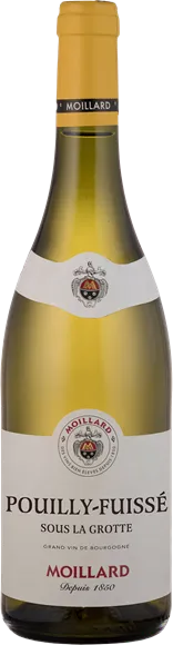 vue du vin Pouilly-Fuissé la Grotte Blanc 2024 Maison Moillard