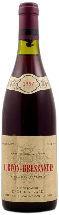 photo du vin Daniel Senard Corton Bressandes 1987