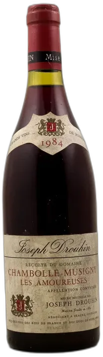 photo du vin Joseph Drouhin Chambolle Musigny 1er Cru "Amoureuses" 1984