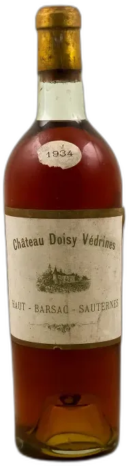 photo du vin Doisy Védrines Sauternes 1934