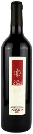 photo du vin Château la Croix Martelle "l'Onoriva" Aop la Livinière