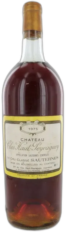 photo du vin Clos Haut Peyraguey 1975 Magnum