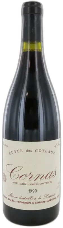 photo du vin Cornas Cuvée des Coteaux 1999 Robert Michel