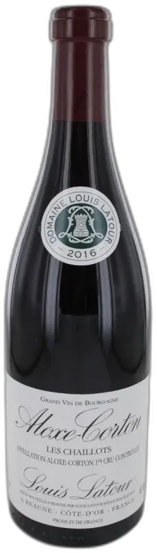 illustration du vin Aloxe Corton 1er Cru 2016 les Chaillots Domaine Louis Latour