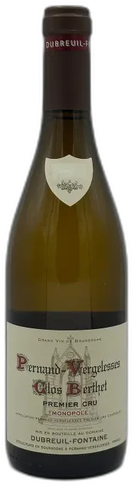 photo du vin Pernand Vergelesses 1er Cru Clos Berthet Monopole 2023 Domaine Dubreuil Fontaine