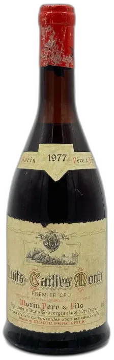 vue du vin Nuits Saint Georges 1er Cru 1977 les Cailles Morin Père & Fils75cl