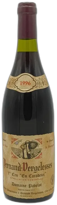 photo du vin Pernand Vergelesses 1er Cru 1996 en Caradeux Domaine Pavelot