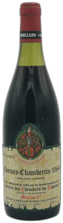 aperçu du vin Charmes Chambertin Grand Cru Tasteviné 1984 Moillard