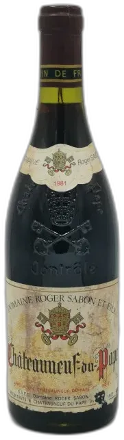 photo du vin châteauneuf du Pape 1981 Domaine Roger Sabon et Fils