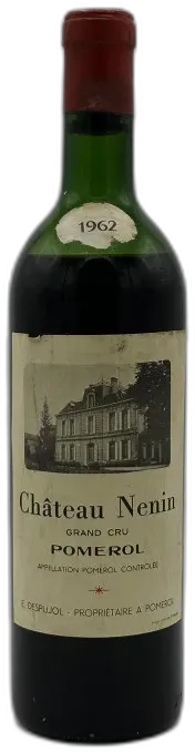 photo du vin Château Nenin Grand Cru Pomerol 1962