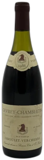 photo du vin Gevrey Chambertin 1986 Jaboulet Verchère