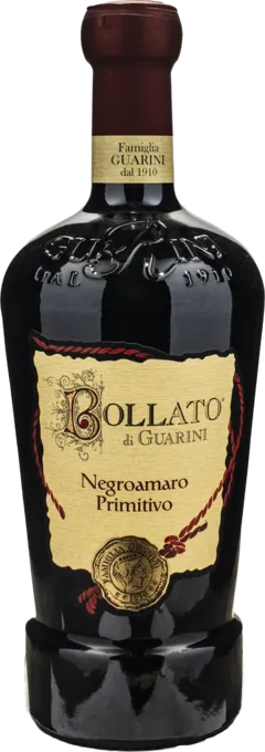 vue du vin Guarini Negroamaro Primitivo Bollato Grand Cuvee