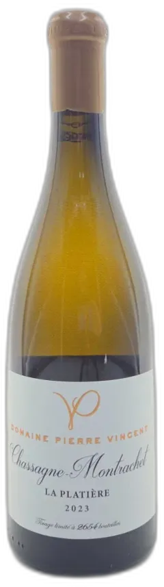 photo du vin Chassagne Montrachet 'la Platière' Domaine Pierre Vincent 2023