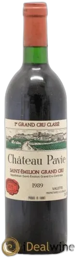 photo du vin Château Pavie 1er Grand Cru Classé A