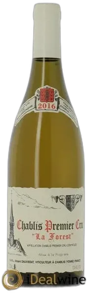 vue du vin Chablis 1er Cru la Forest Vincent Dauvissat