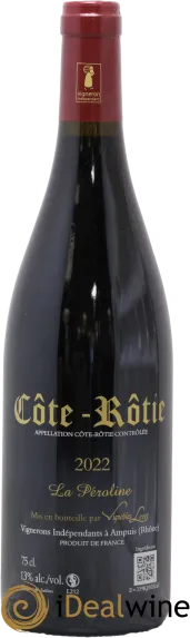 vue du vin Côte-Rôtie la Péroline Vignobles Levet