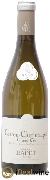 vue du vin Corton-Charlemagne Grand Cru Rapet Père & Fils