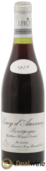 photo du vin Bourgogne Leroy D&Apos;Auvenay Leroy sa