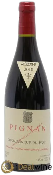 photo du vin Châteauneuf-du-Pape Pignan Emmanuel Reynaud