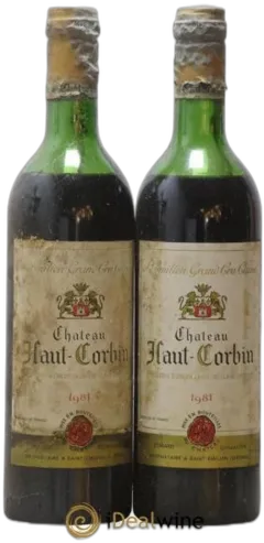 photos du vin Château Haut Corbin Grand Cru