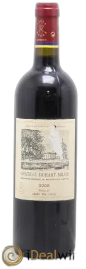 vue du vin Château Duhart-Milon 4ème Grand Cru Classé