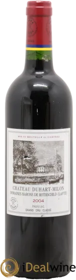 vue du vin Château Duhart-Milon 4ème Grand Cru Classé