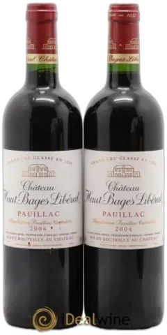 aperçu du vin Château Haut Bages Libéral 5ème Grand Cru Classé
