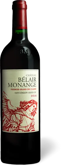 vue du vin Château Bélair-Monange