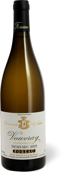 capture du vin Vouvray Sec 2018 Clos Naudin
