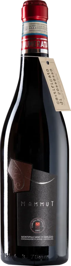 photo du vin Cascina Del Colle Mammut Montepulciano d’Abruzzo