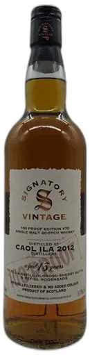 photo du vin Signatory Vintage Caol Ila 13 Ans