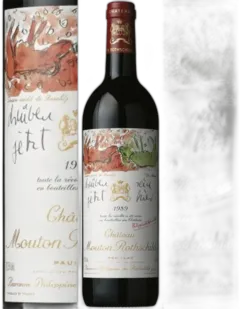 capture du vin Mouton Rothschild 1989 Pauillac