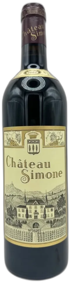 vue du vin Simone Rouge Château Simone
