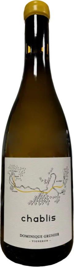 illustration du vin Dominique Gruhier Chablis 2022 Magnum