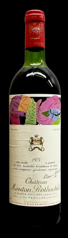capture du vin Château Mouton Rothschild 1975