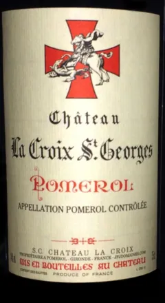 image du vin Château la Croix st Georges 2013