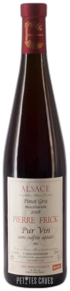 vue du vin Pinot Gris Grand Cru Vorbourg Pierre Frick