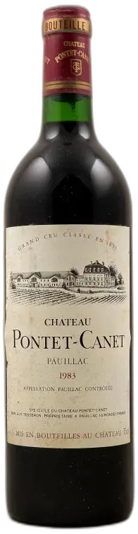 vue du vin Château Pontet Canet 2020 Bois