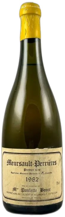 image du vin Paulette Boyer Meursault 1er Cru "Perrières" 1982