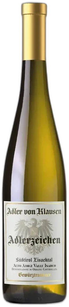 image du vin Südtirol Alto Adige Valle Isarco Doc Gewürztraminer Adlerzeichen Adler Von Klausen