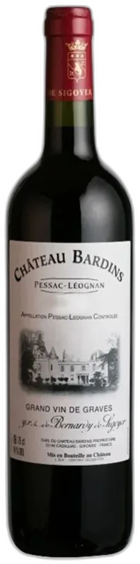photo du vin Château Bardins Pessac-Leognan Rouge 2019