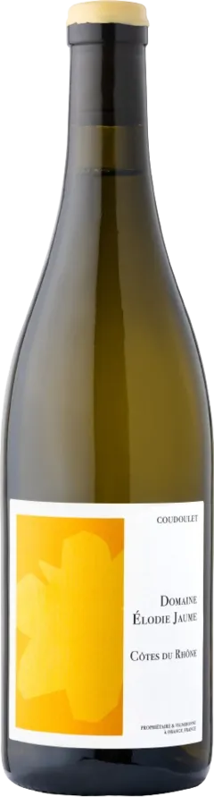 vue du vin Côtes-du-Rhône Domaine Elodie Jaume Coudoulet Blanc 2025