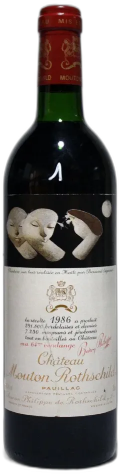 photo du vin Mouton Rothschild 1986