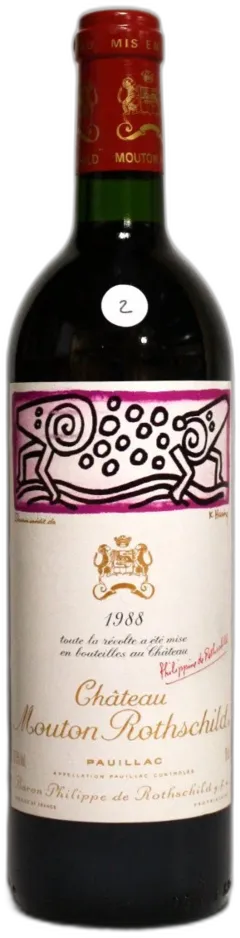 image du vin Mouton Rothschild 1988